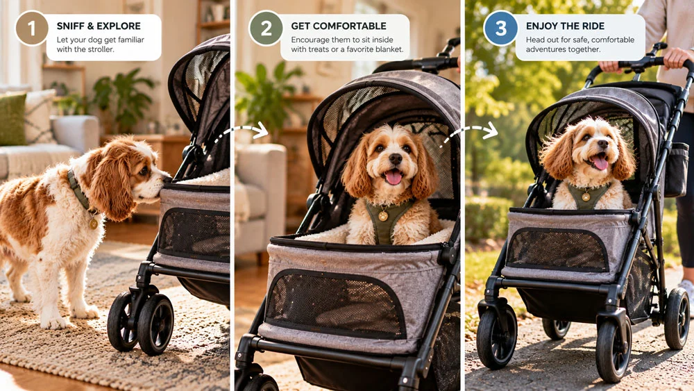 Introducing Your Dog to a Stroller